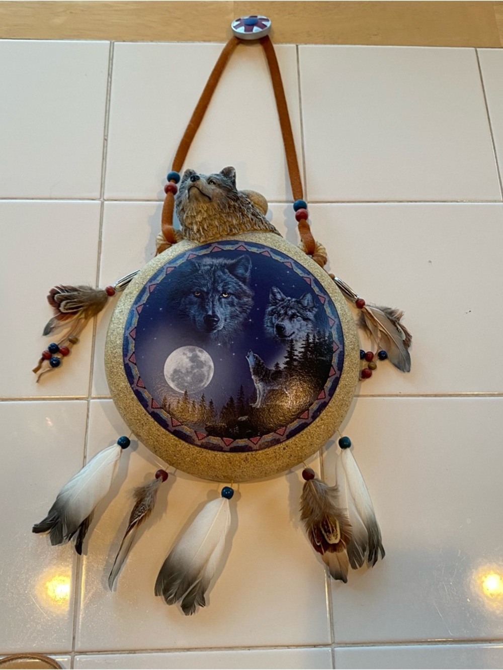Bradford Exchange Wolf Canteen Spirits Of The Silver Moon 6” Vintage 2007 Wolf